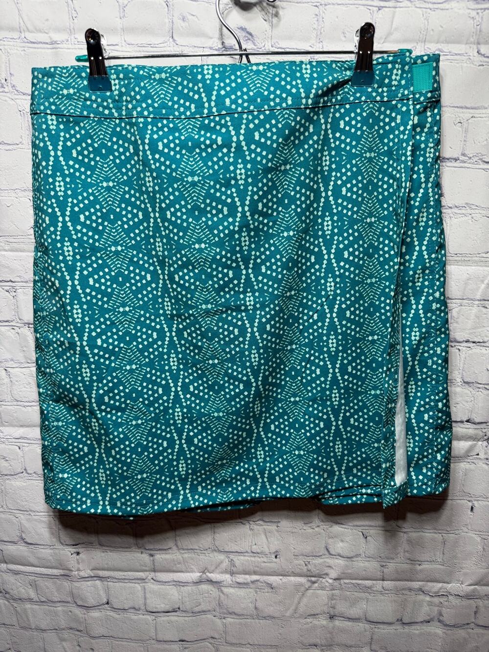 Rip Skirt Womens Mini Wrap Skirt Playa Ocean Blue Sz M NWT Hook & Loop